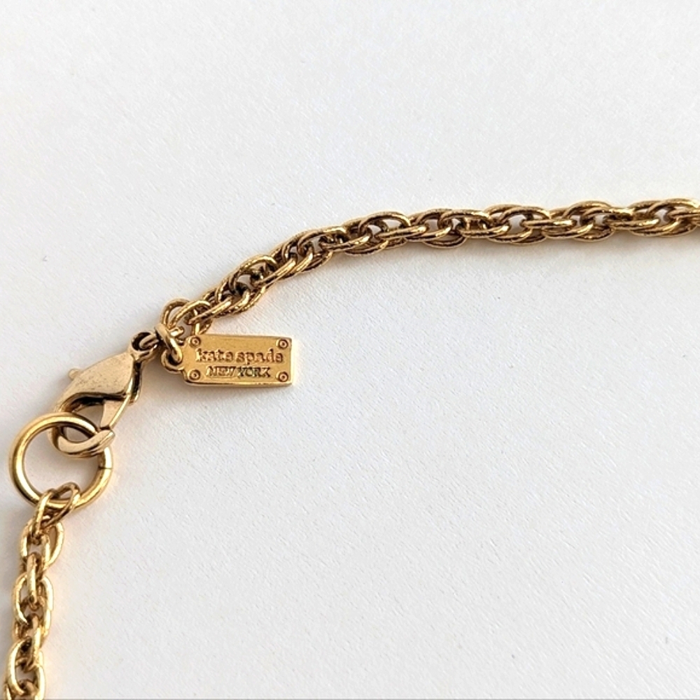 Kate Spade Chunky Statement Necklace Clear Faceted Globe Pendants Three Tiers - Picture 7 of 10